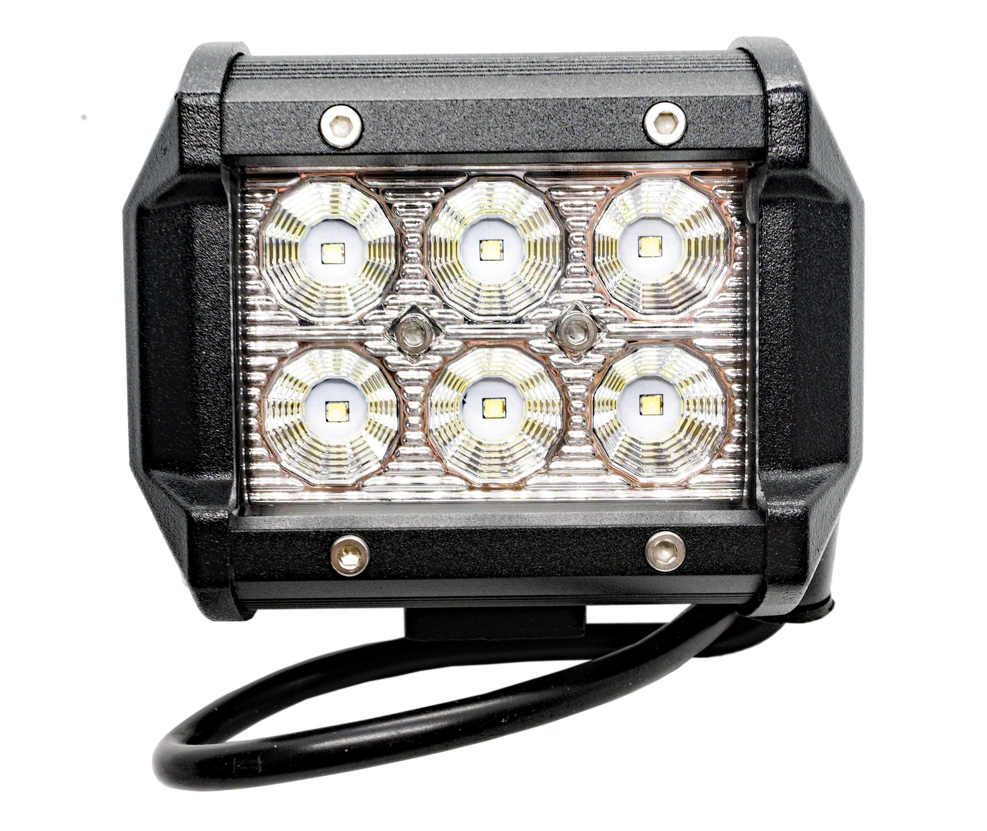 Lampa robocza 6 LED 18W 12 - 24 V Halogen Szperacz diodowa OFF ROAD