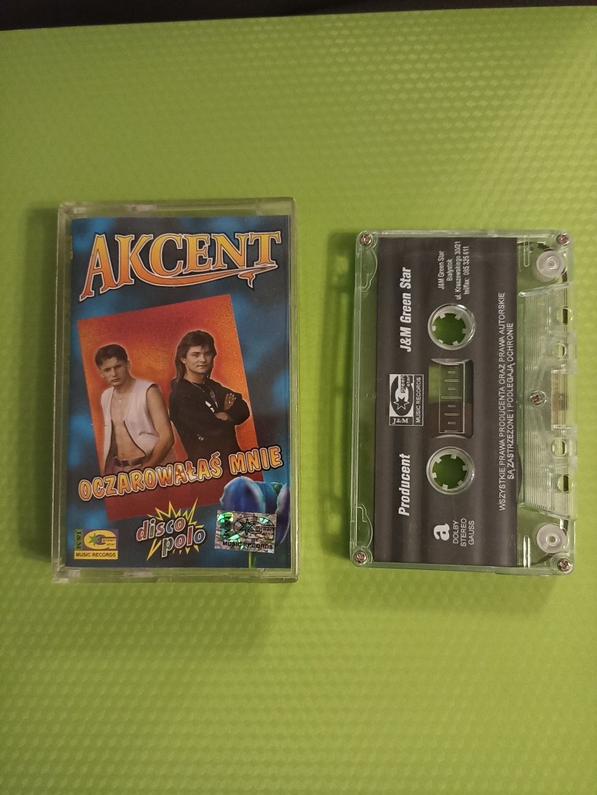 AKCENT oczarowałaś mnie disco polo kaseta audio