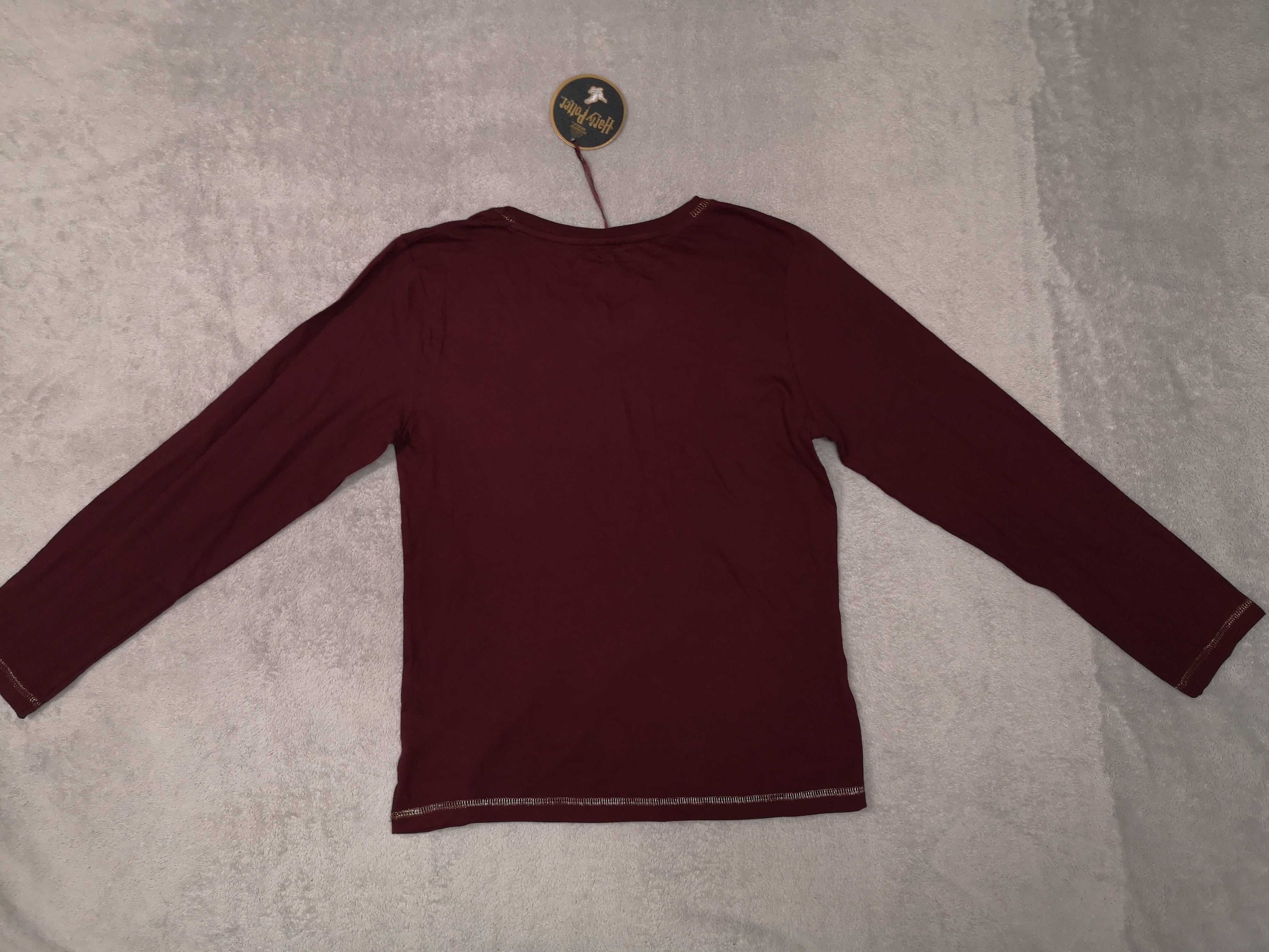 Nowa wiśniowa bluzka z długim rękawem Harry Potter Primark 34 - 36