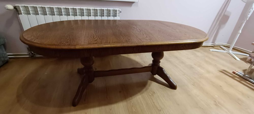 Ława rozkładana dębowa