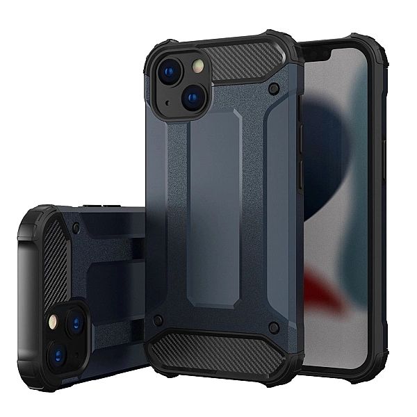 Hybrid Armor etui iPhone 14 Plus pancerny hybrydowy pokrowiec niebiesk