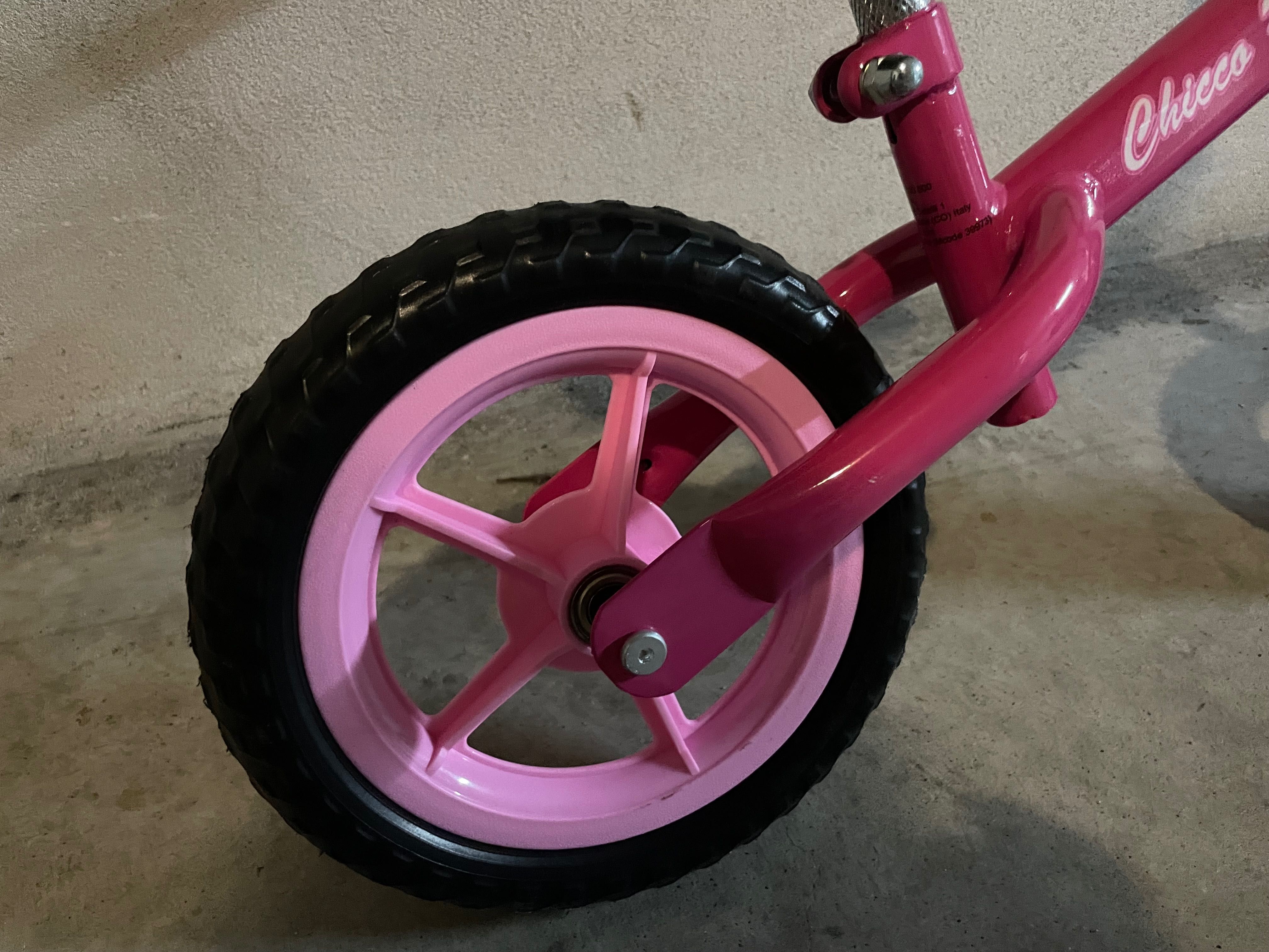 Bicicleta Criança Rosa Sem Pedais Chicco