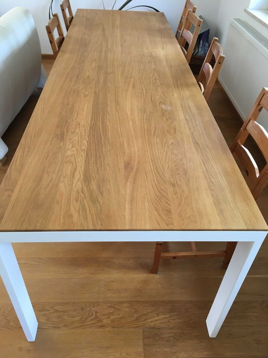 WYPRZEDAJE SUPER TANIO DĘBOWY duży stół z naturalnego olejowa ego dębu