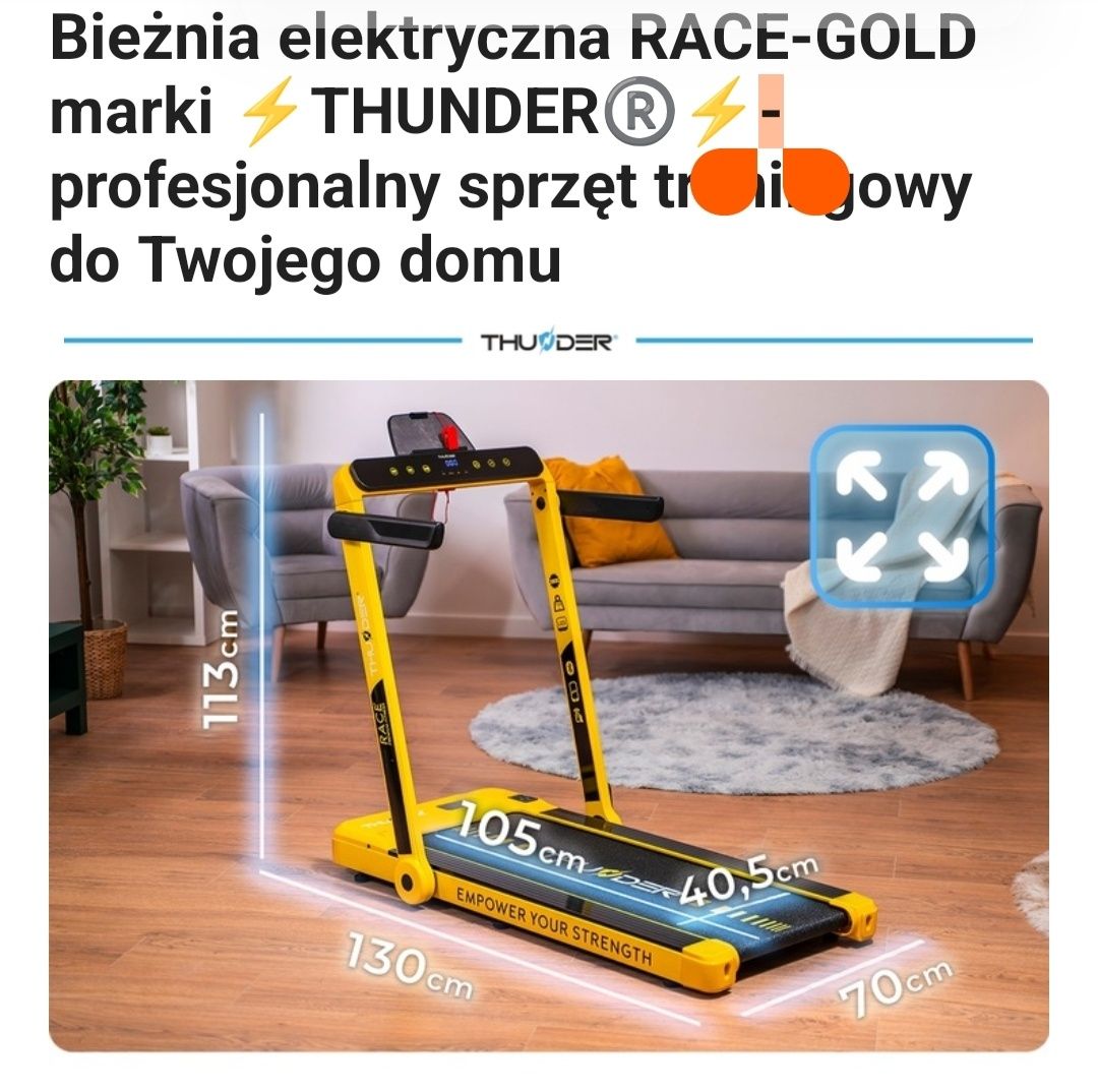 Bieżnia Race Gold THUNDER