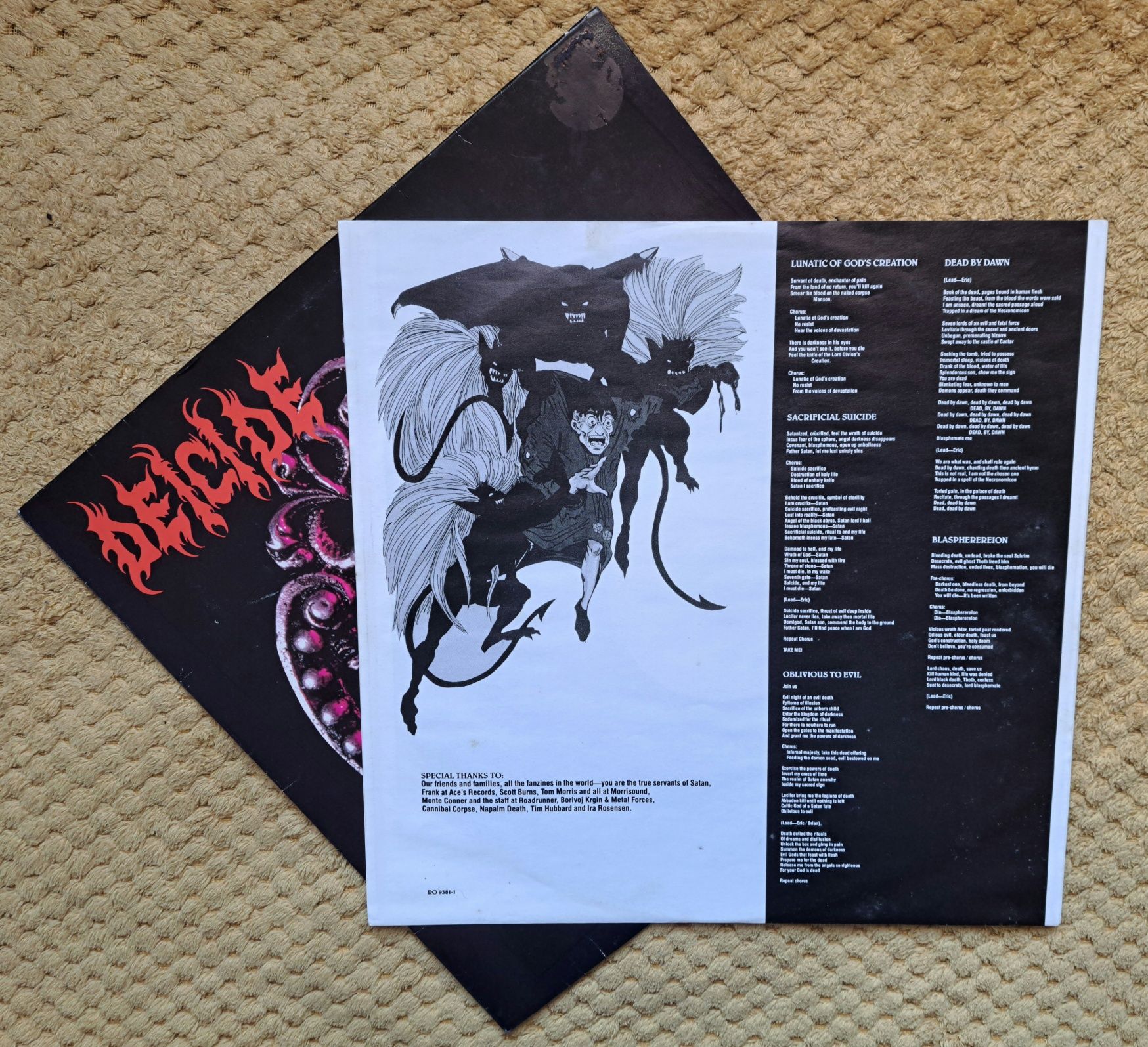 DEICIDE - Deicide - LP - vinyl -Pierwsze wydanie - Death METAL