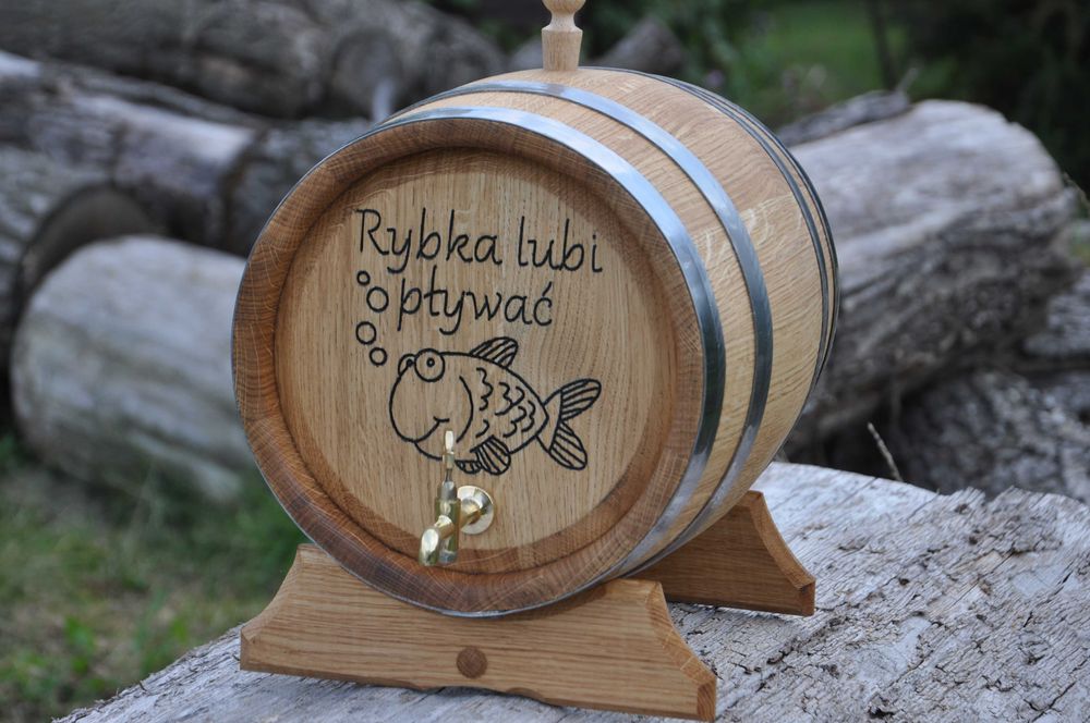 Beczka Dębowa Na Alkohol Z Kranikiem 5l Wino Bimber Whisky Nalewki