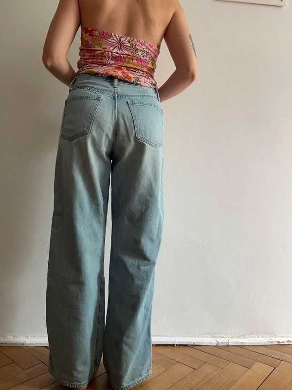 Jeansy Uniqlo wide straight