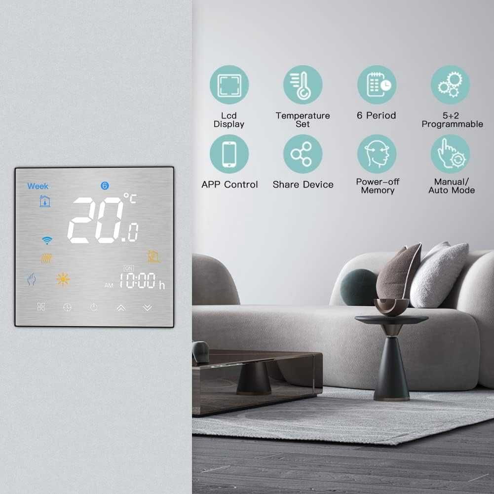 MoesGo Inteligentny termostat do ogrzewania podłogowego