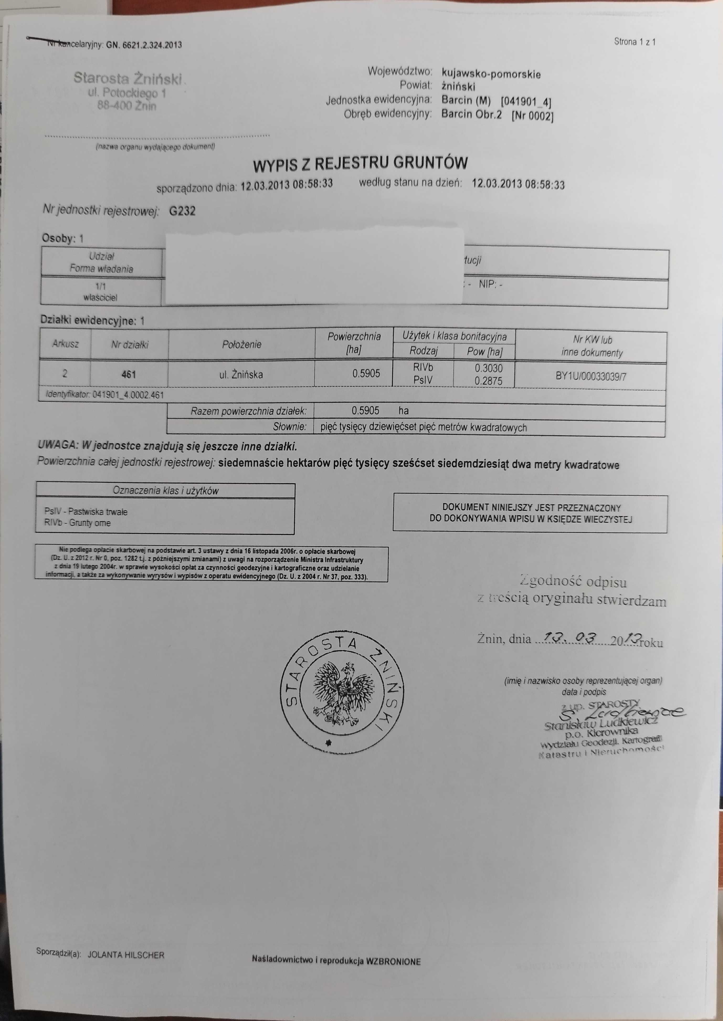 sprzedam działkę