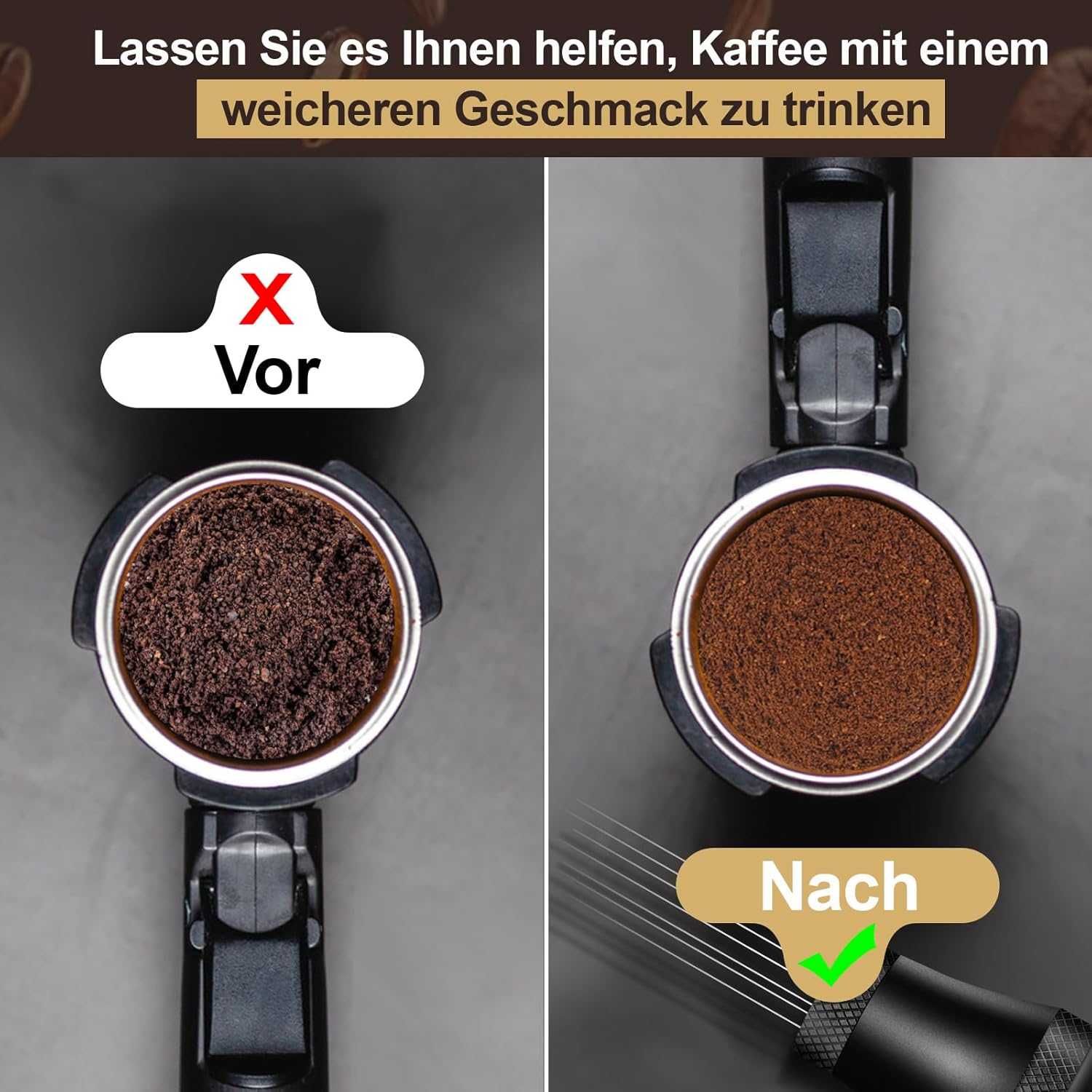 Cisivis WDT Tool ze stojakiem z 7 igłami do espresso 0,3 mm
