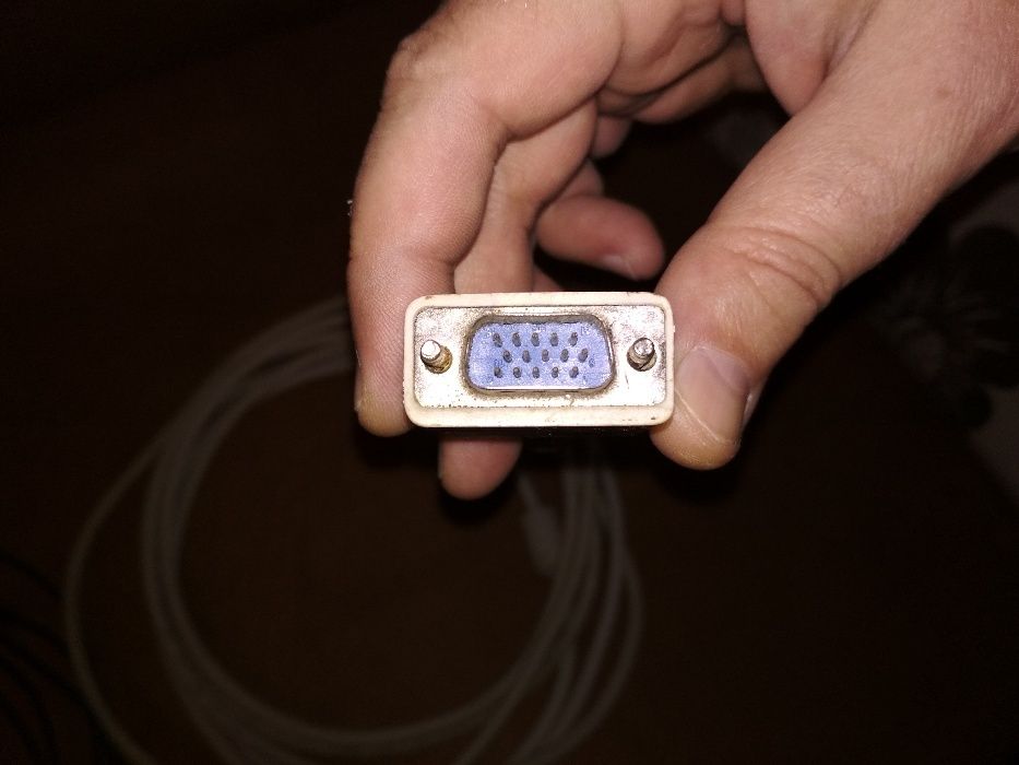кабель VGA-VGA компьютер+телевизор)видео+звук