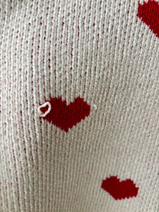 Terranova sweter w serduszka r. XS