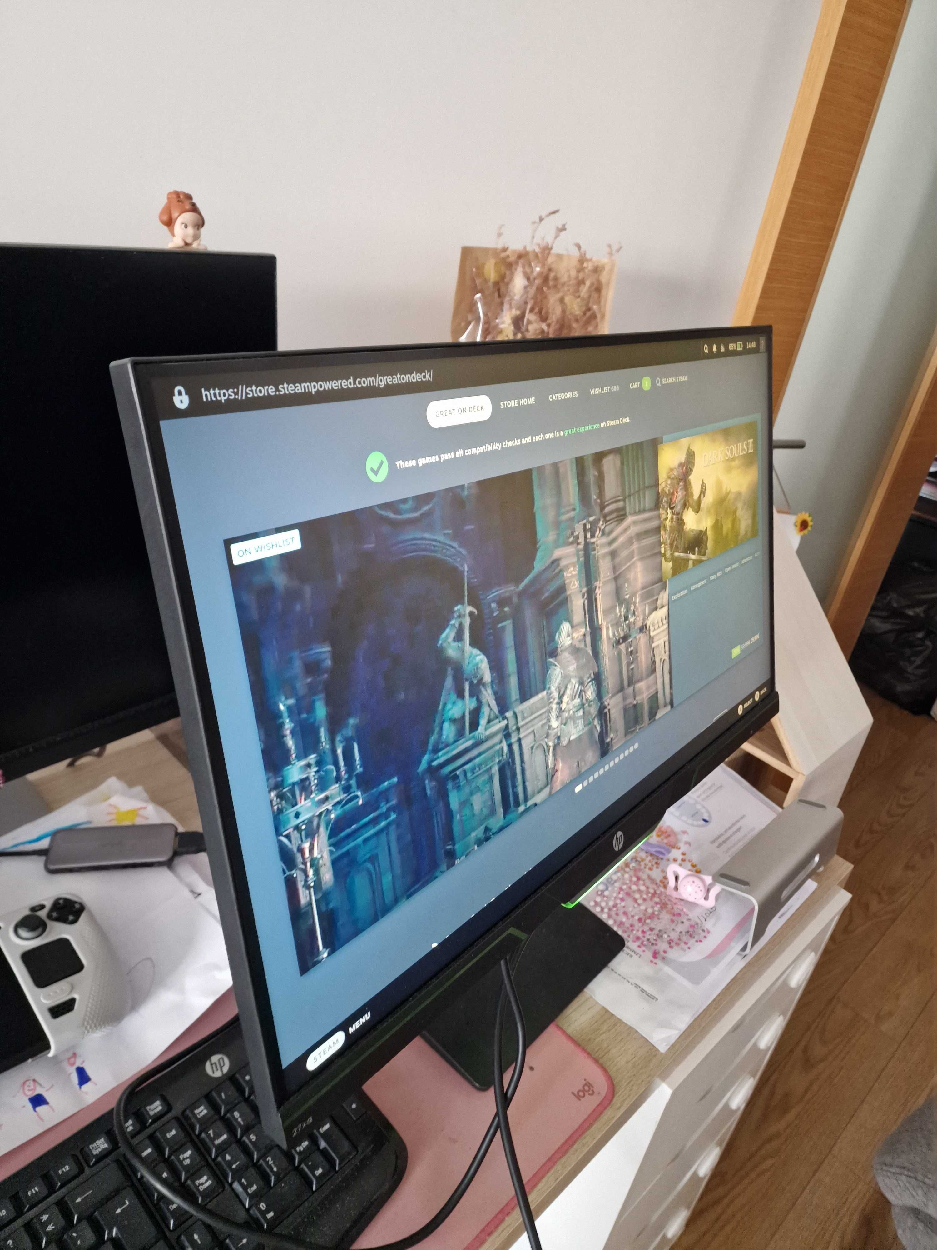 Monitor Gaming HP 27XQ 1440p 144hz