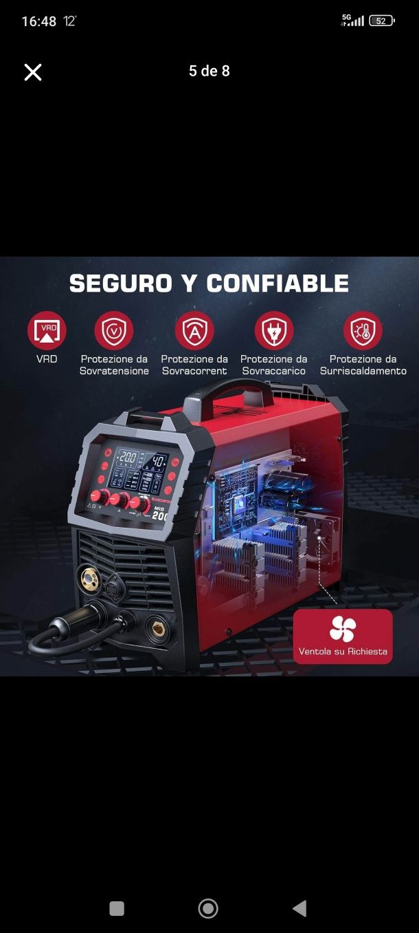 Vendo máquina de soldar 6 em 1 multiprocesso