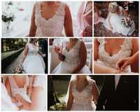 Przepiękna suknia ślubna roz. 38-40