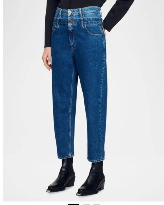 Sandro  Франция стильные джинсы мом