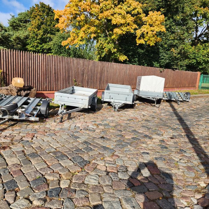 Wynajem przyczepa 1 oś 215x125 + plandeka Kat.B Skup Aut