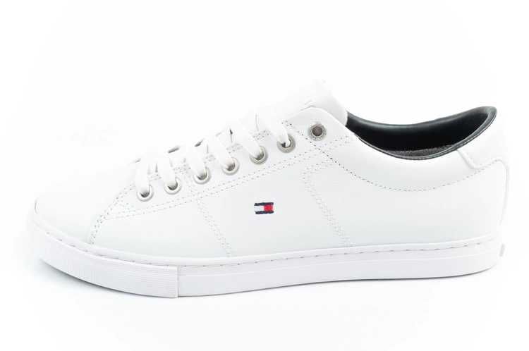 Tommy Hilfiger Essential męskie trampki wygodne skóra białe r. 40-46