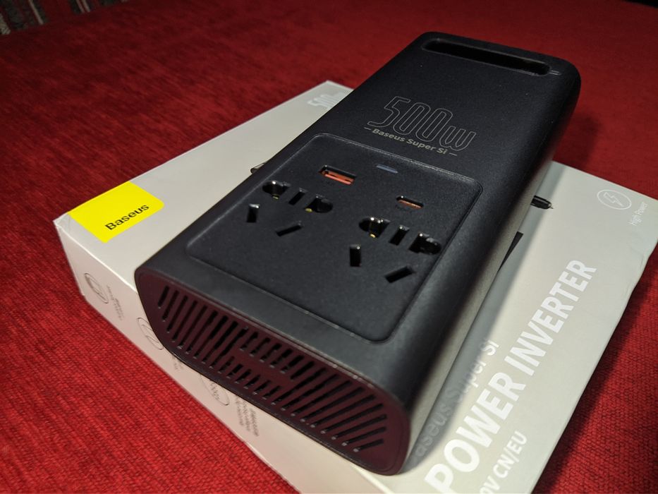 Інвертор Baseus 500W. Чиста синусоїда.