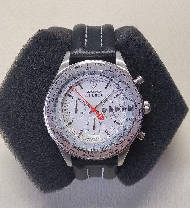 Годинник  Firenze Detomaso hronograph 10 atm, годинник хронограф Італі