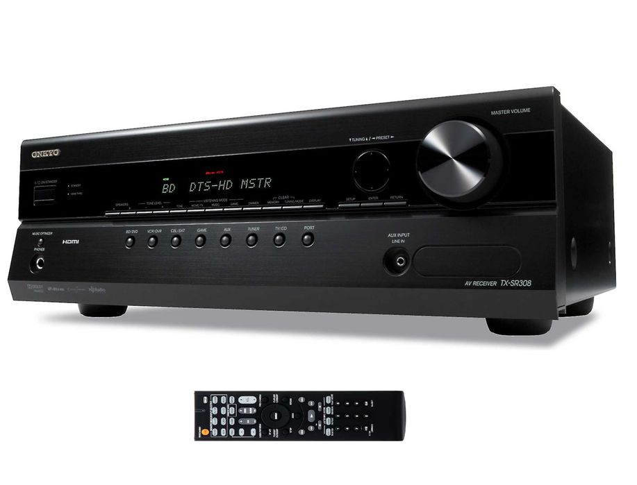 Amplituner Kina Domowego 5.1 Onkyo TX-SR308 DTS-HD Master Audio 4xHDMI