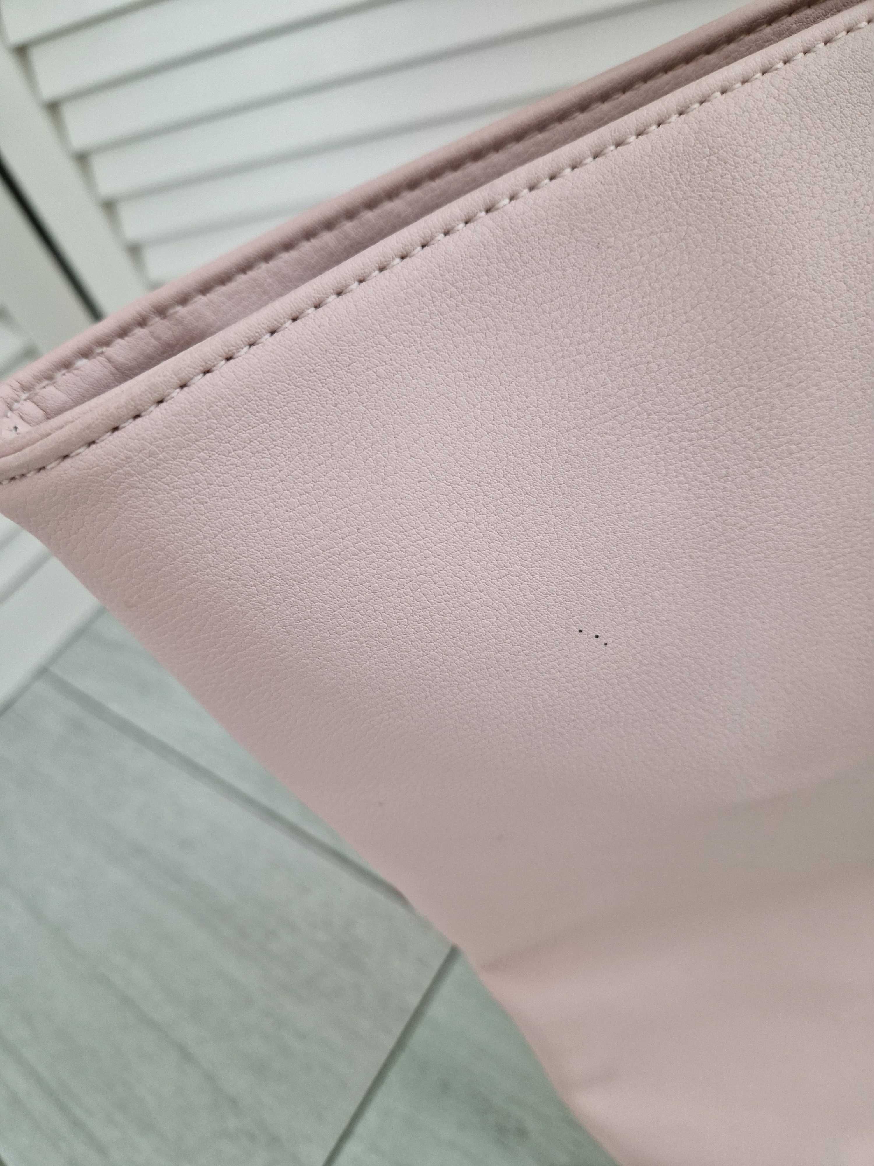 Sinsay pudrowa torebka shopper torba