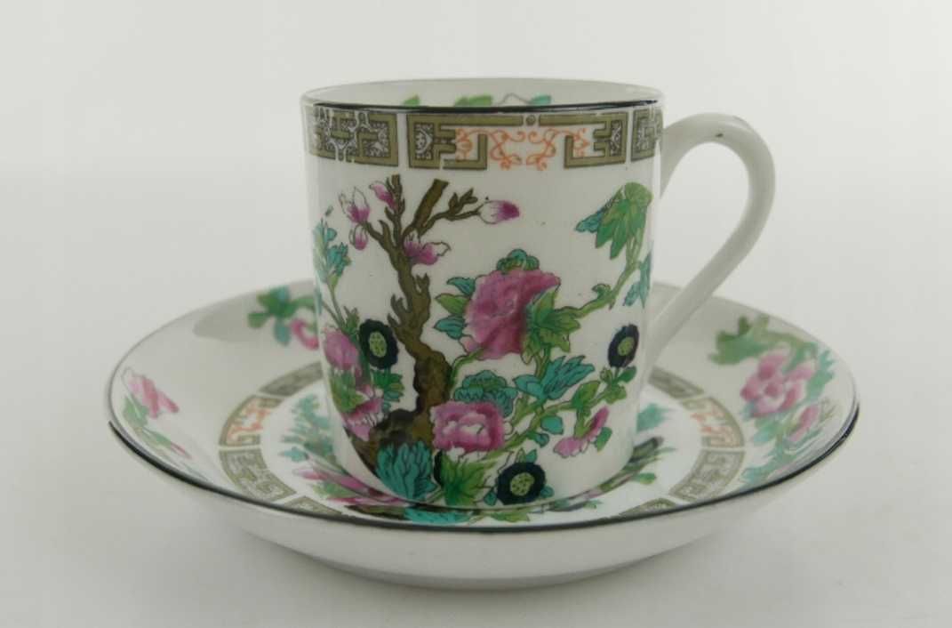 Stara filiżanka Piękna -Demitasse Indian Tree Grosvenor- anglia