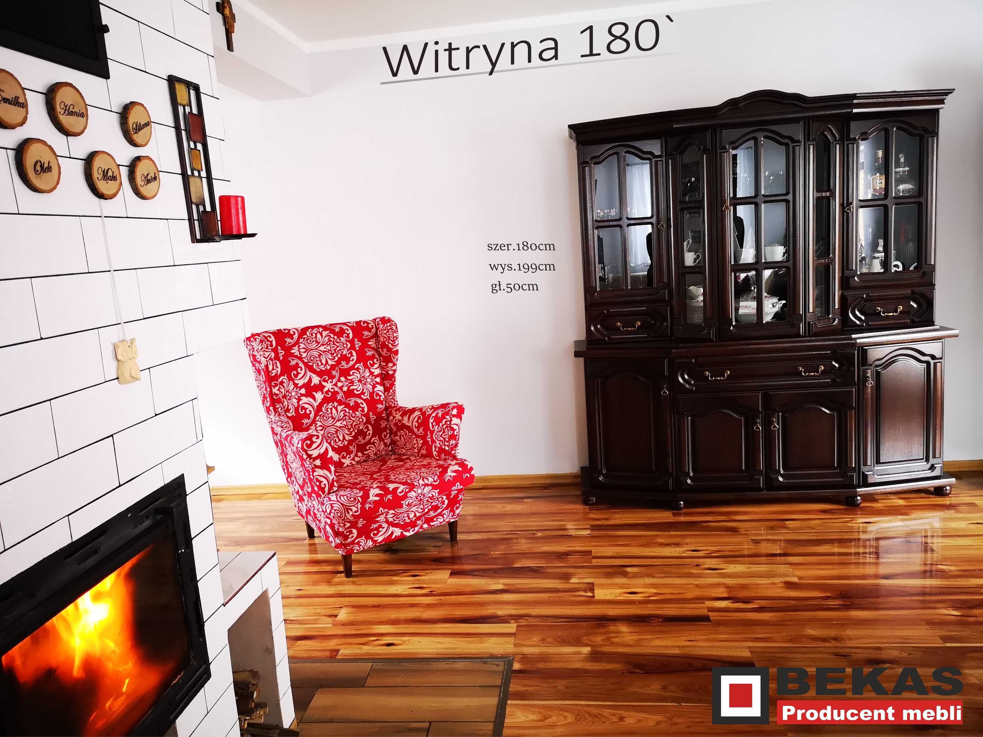 Stylowa Komoda 160` Dąb Rustikal Orzech Włoski Producent BEKAS Meble