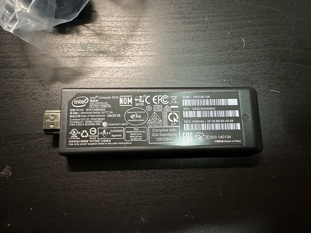 Intel Compute Stick STK1AW32SC