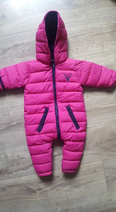 Honour&pride sliczny pikowany kombinezon6-12 m