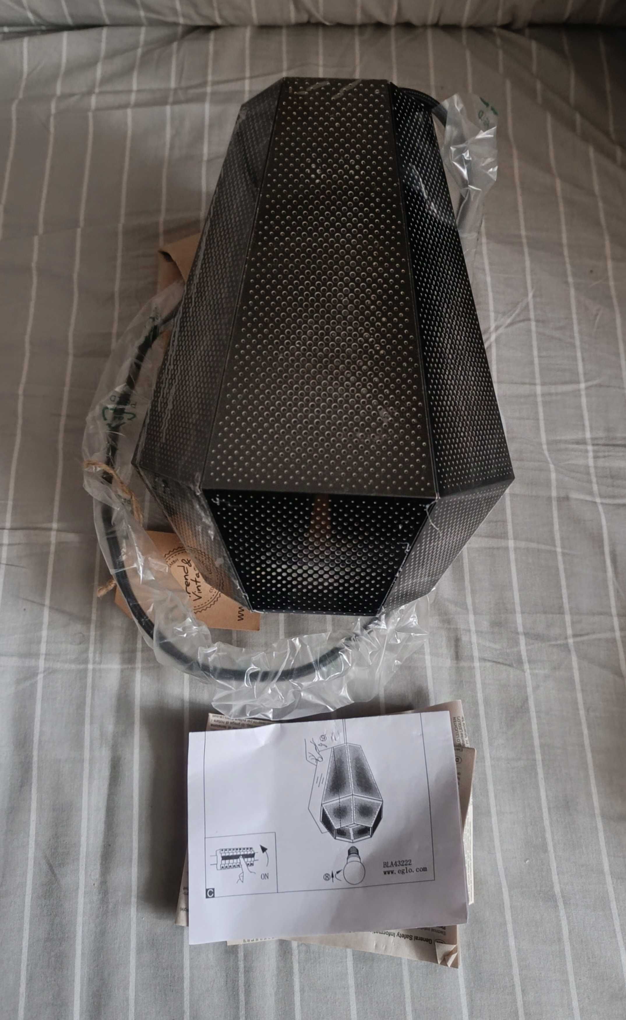 Candeeiro Eglo Chiavica 110cm Preto
