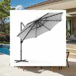 Parasol ogrodowy z oświetleniem LED DUŻY 300cm duży wybór OUTLET