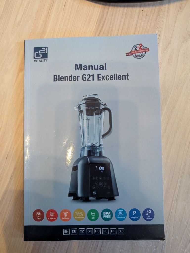 Blender wysokoobrotowy G21 Vitality Excellent z funkcją podgrzewania