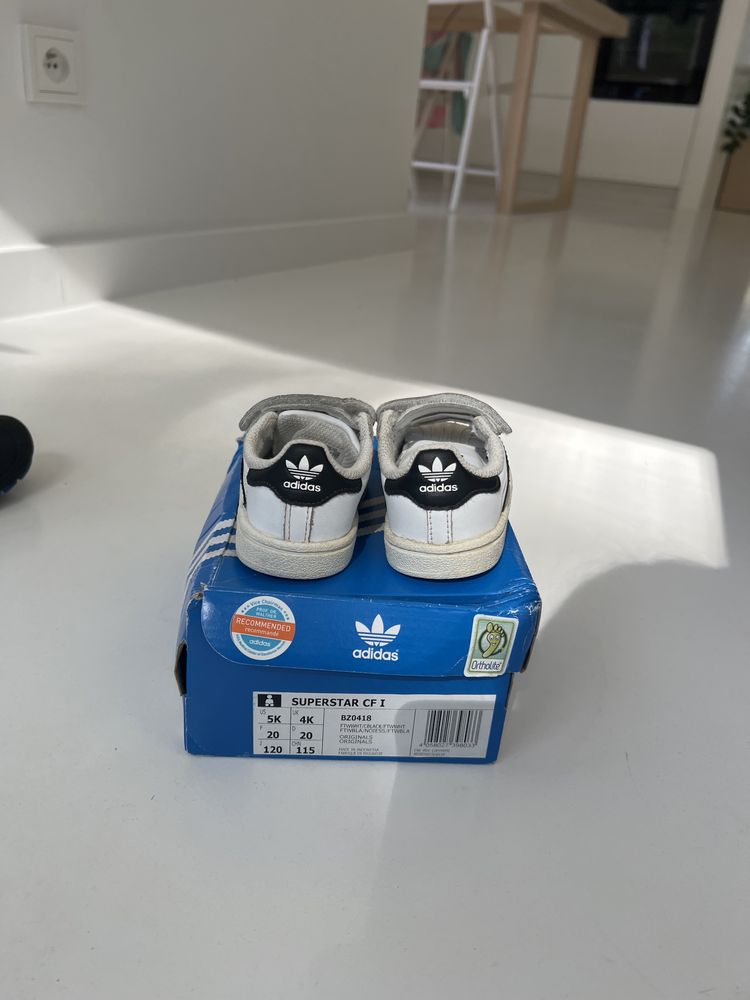 Buciki dziecięce Adidas Superstar, rozmiar 20