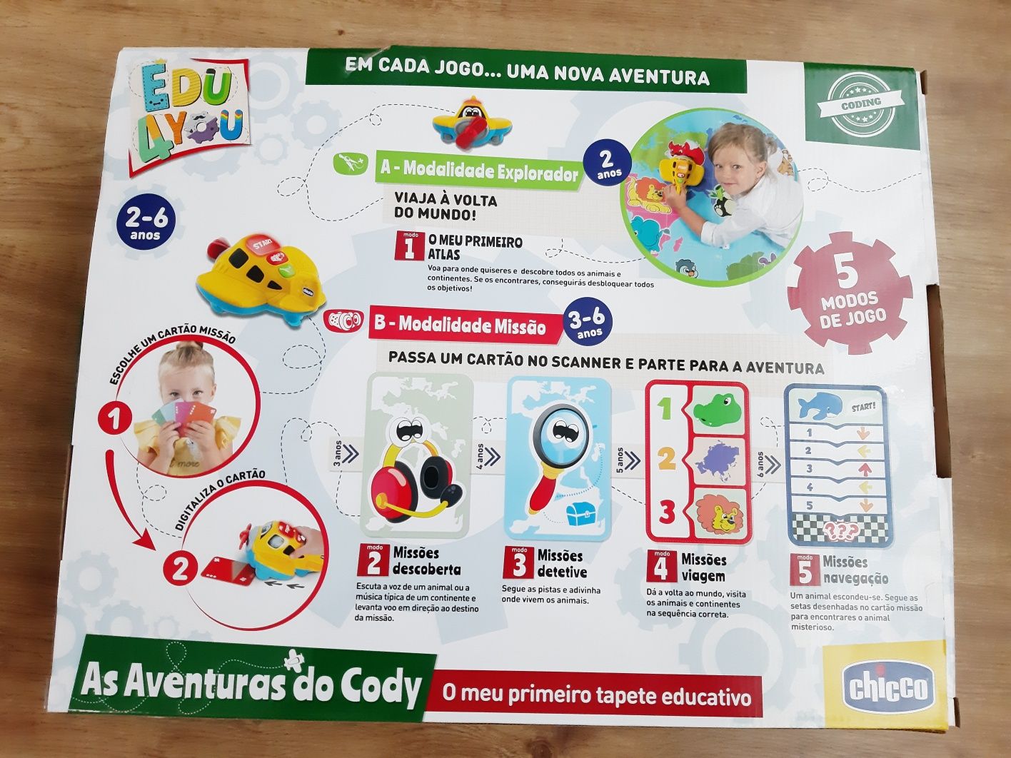 Chicco - Avião Cody - aprende a programar Edu4you (como novo)