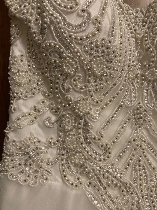 Śliczna suknia ślubna księżniczka jak nowa!!! 38/42