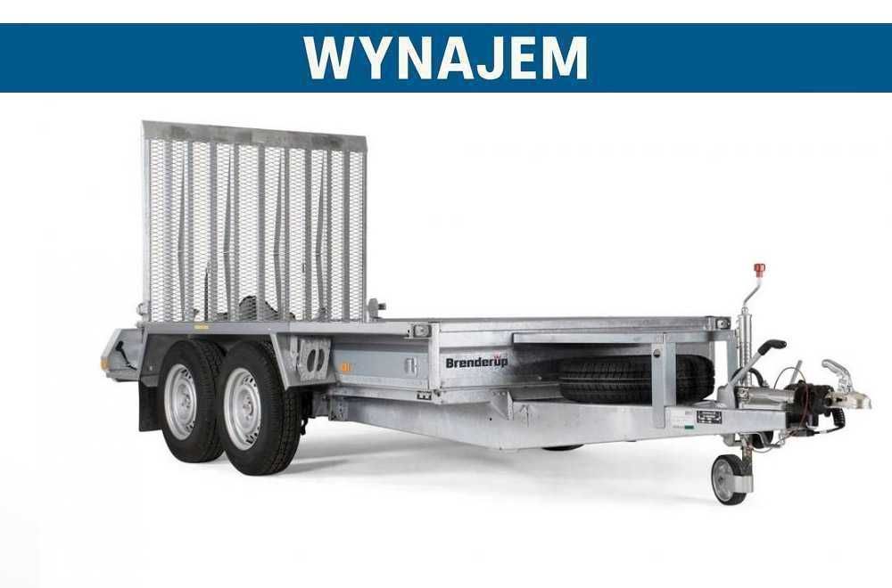 Wynajmę przyczepkę: LAWETA DWUOSIOWA DMC 2600 KG Wypożyczalnia