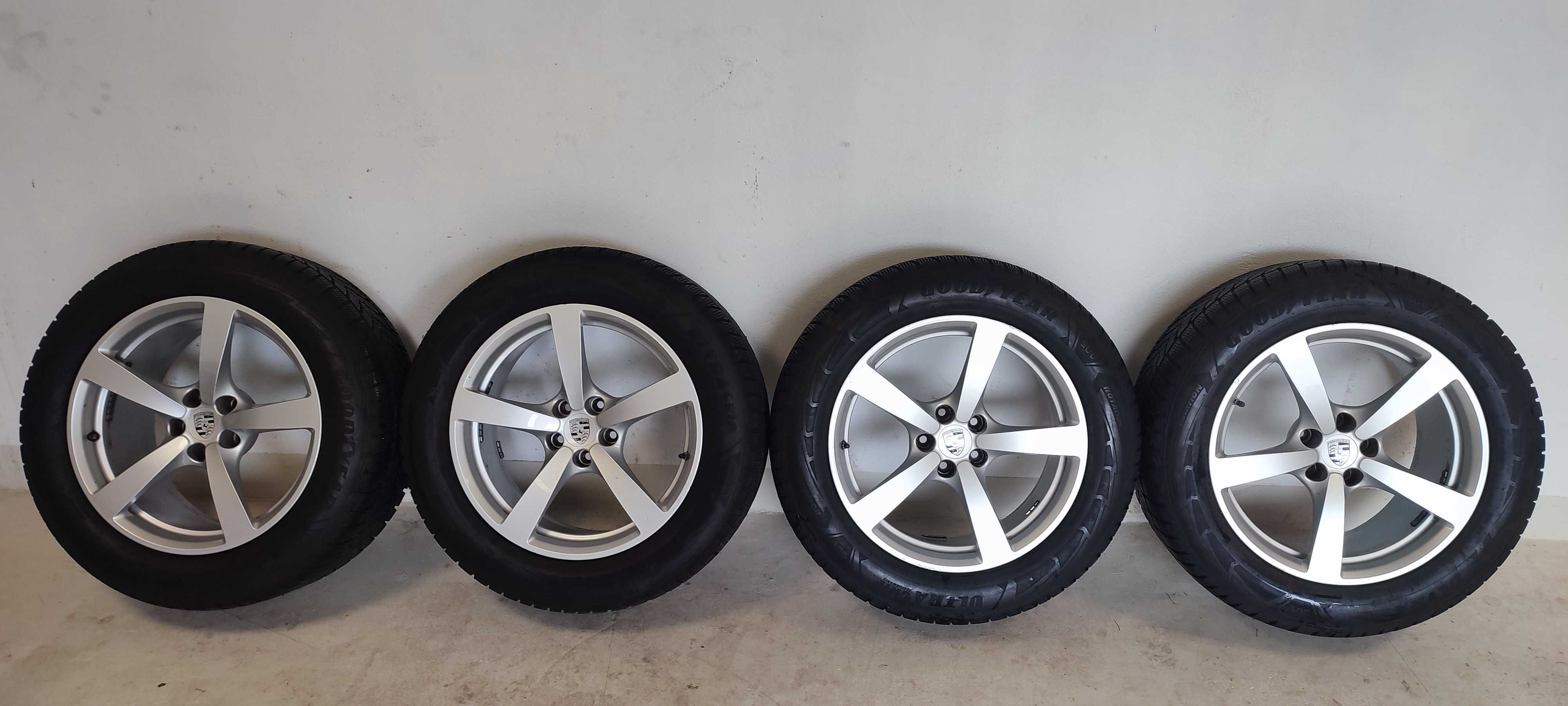 Oryginalne felgi z oponami ZIMOWYMI Porsche Macam 8J x 18 ET21 5 X 112