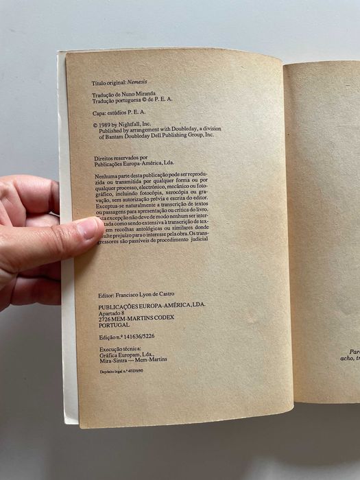 Isaac Asimov: Némesis (Nébula 1990)