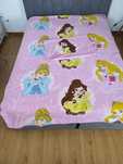 Capa edredon polar + fronha princesas
