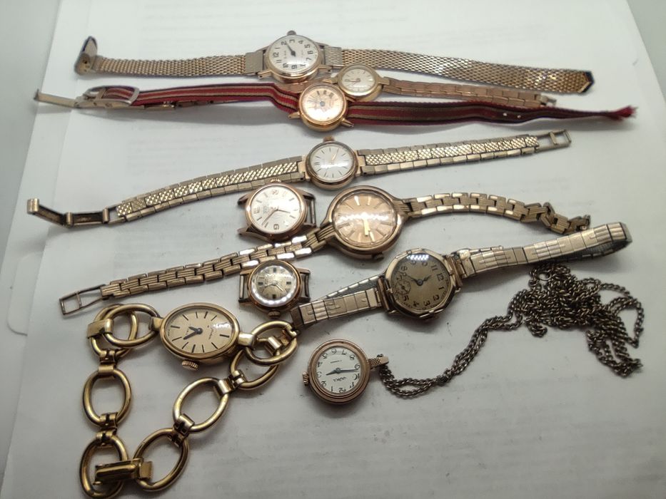 Zegarek Zaria/Czajka/Slawa złocone 10sz