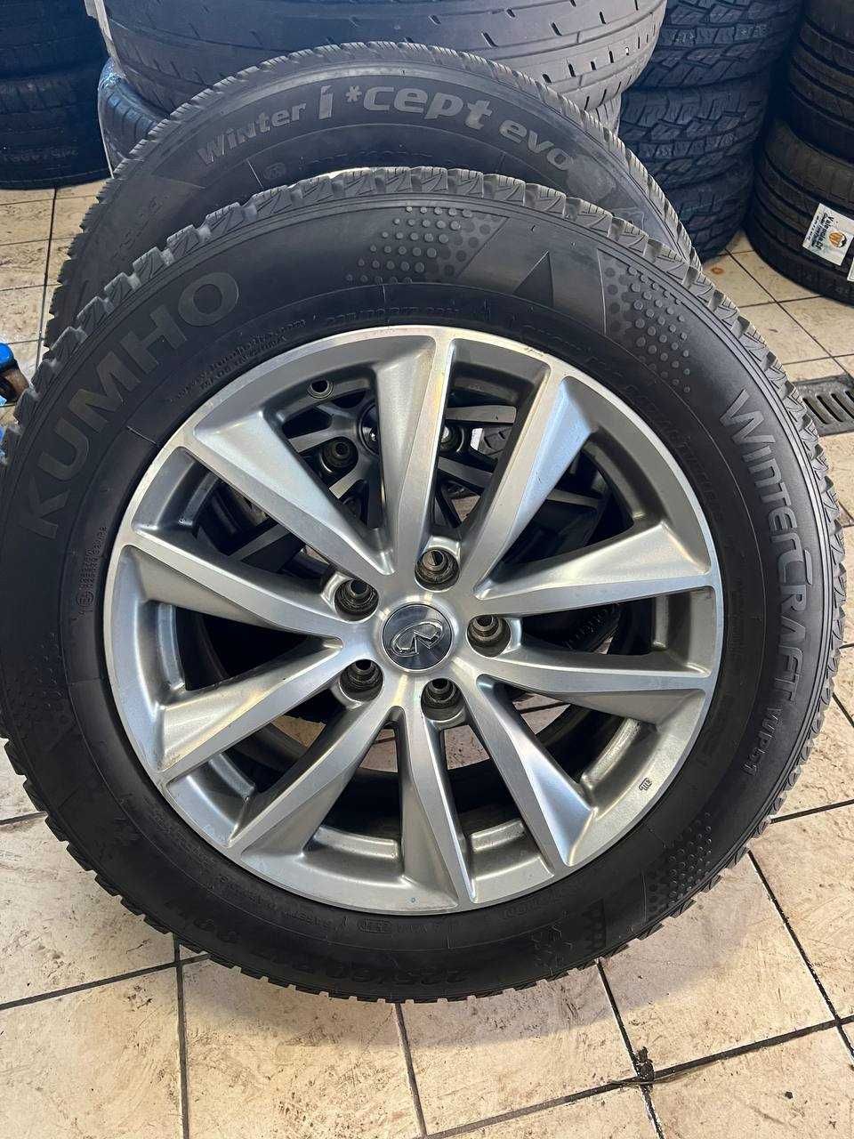 Диски Infiniti R17 с резиной Kumho WinterCraft WP51 225/60