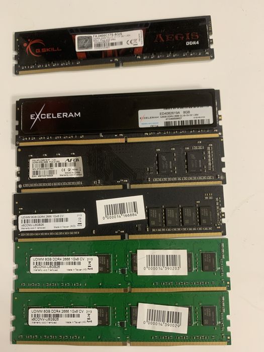 Озу ddr4 8gb 2400, 2600