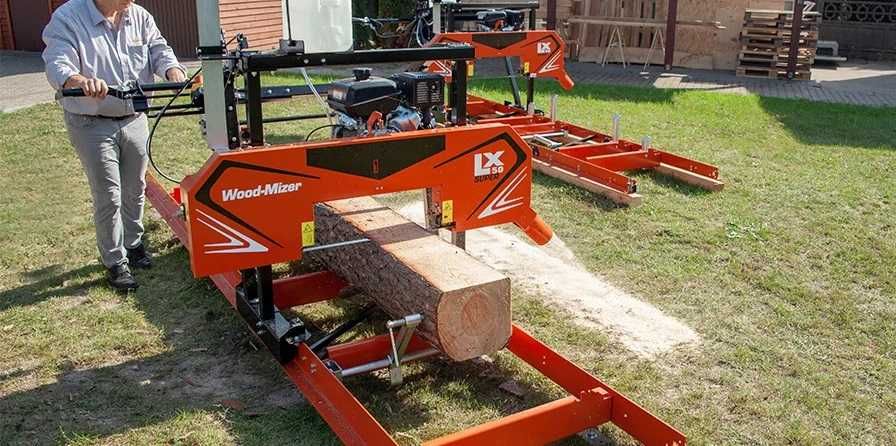 Trak taśmowy elektryczny 5,5 kW traczek piła taśmowa LX50SUPER WoodMiz