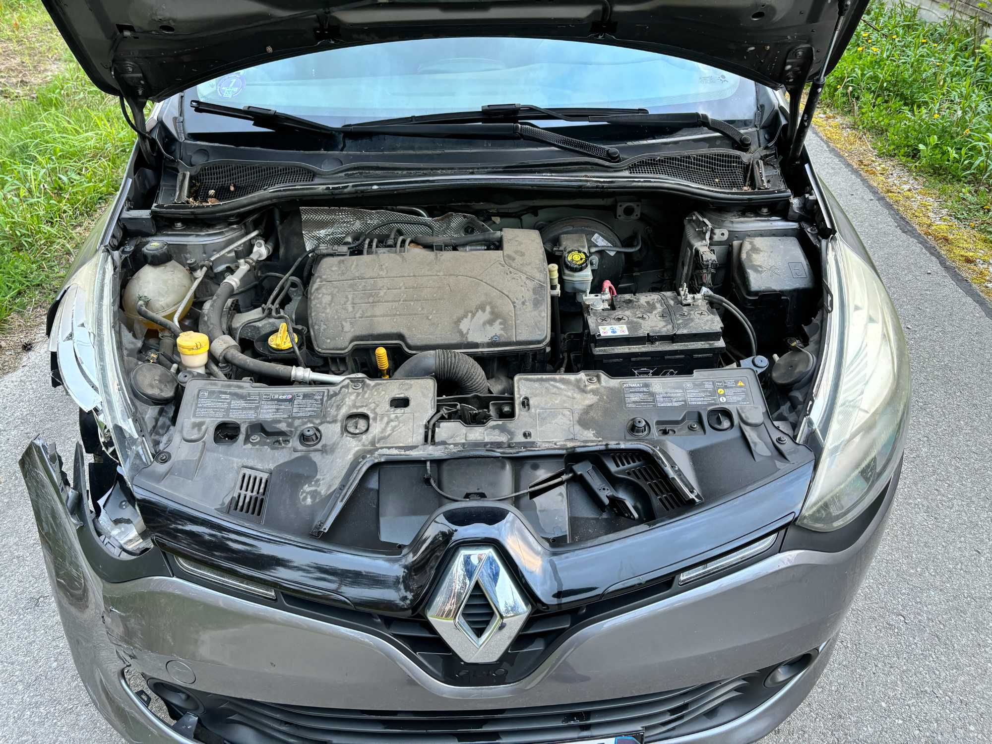 Renault Clio IV 1.2B 73KM 2012R 197tyskm Pali Jezdzi Uszkodzona Okazja