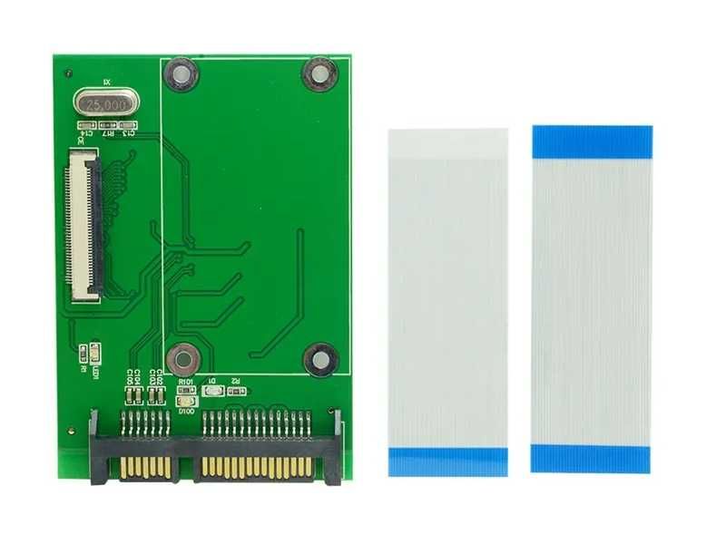 Адаптер HDD 1,8" LIF ZIF на SATA и mSATA SSD на 40-pin ZIF(CE)