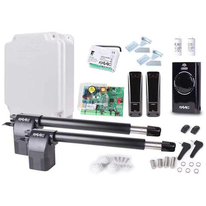 Комплект автоматики для розпашних воріт FAAC 414 - повний набір