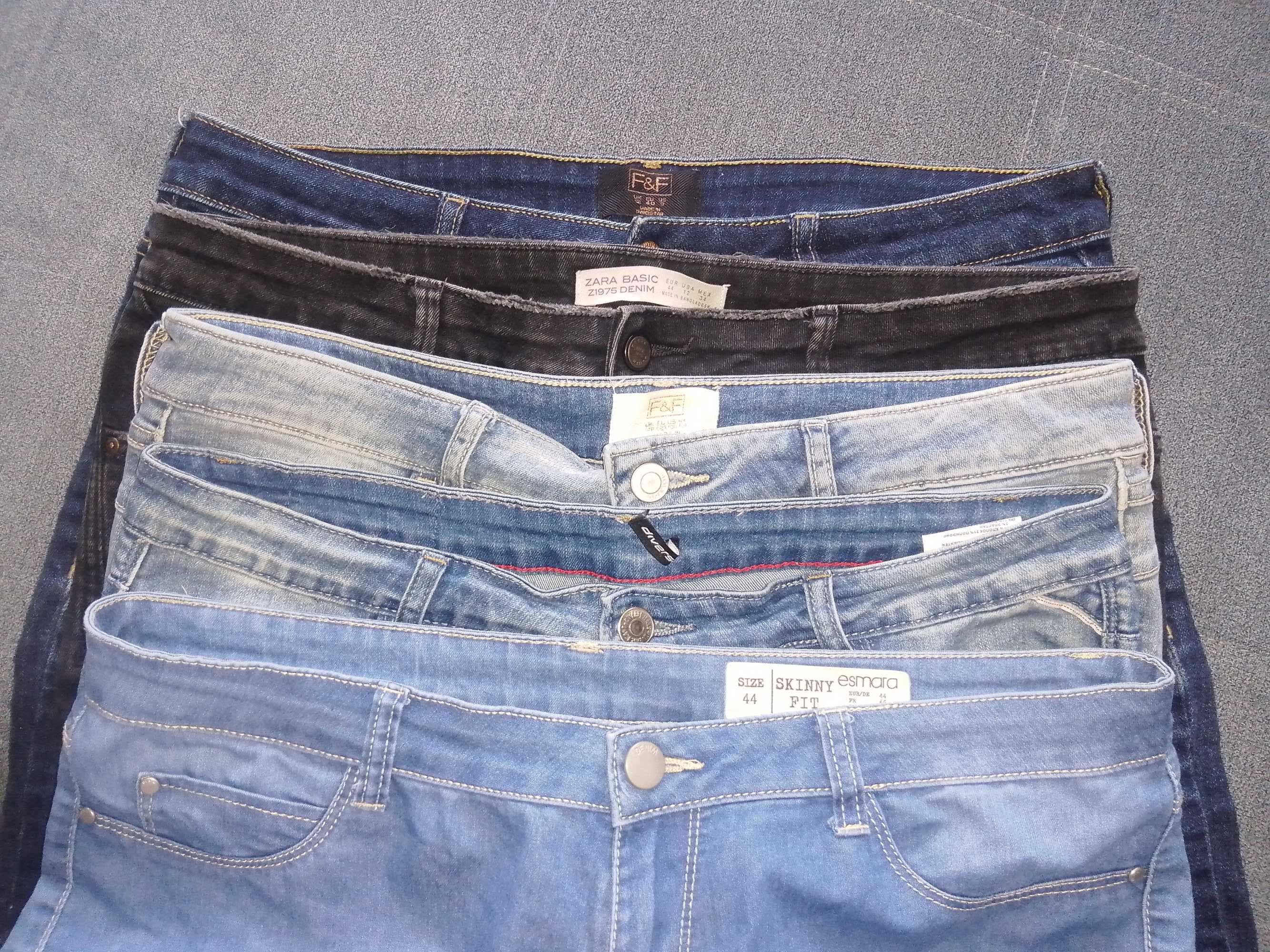 Spodnie damskie,jeansy,spodenki,zestaw 5szt