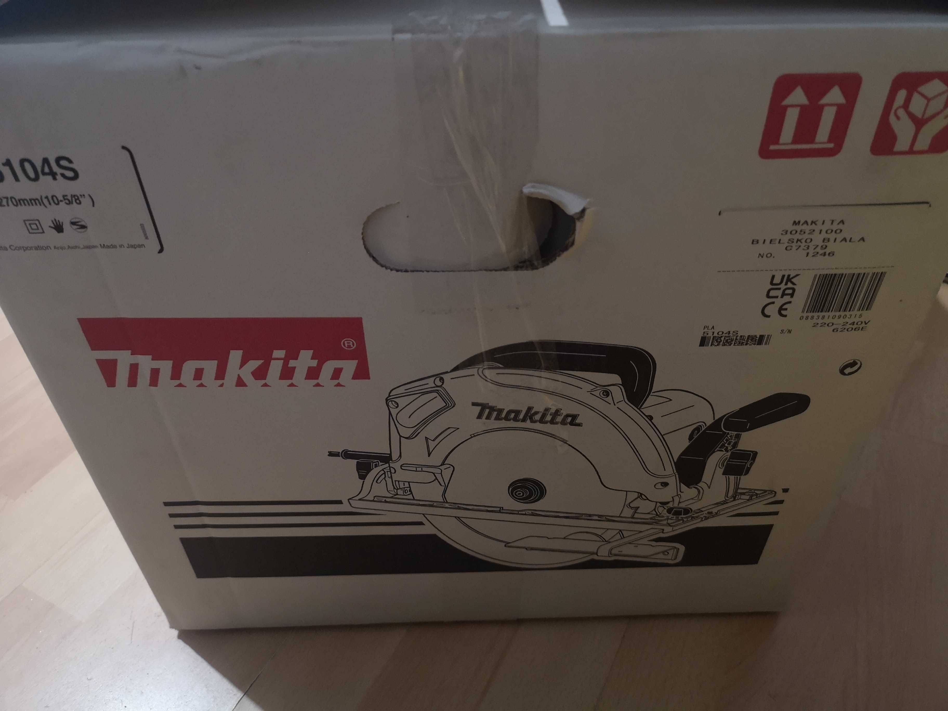 Sprzedam piłę tarczową MAKITA 5104S, 270mm 2100W NOWA