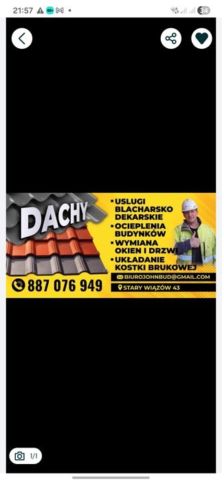 Dachy,Ocieplenia ,Tarasy , kompleksowe remonty